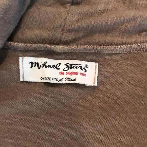 Michael Stars light brown sleeveless cardigan - Picture 2 of 3